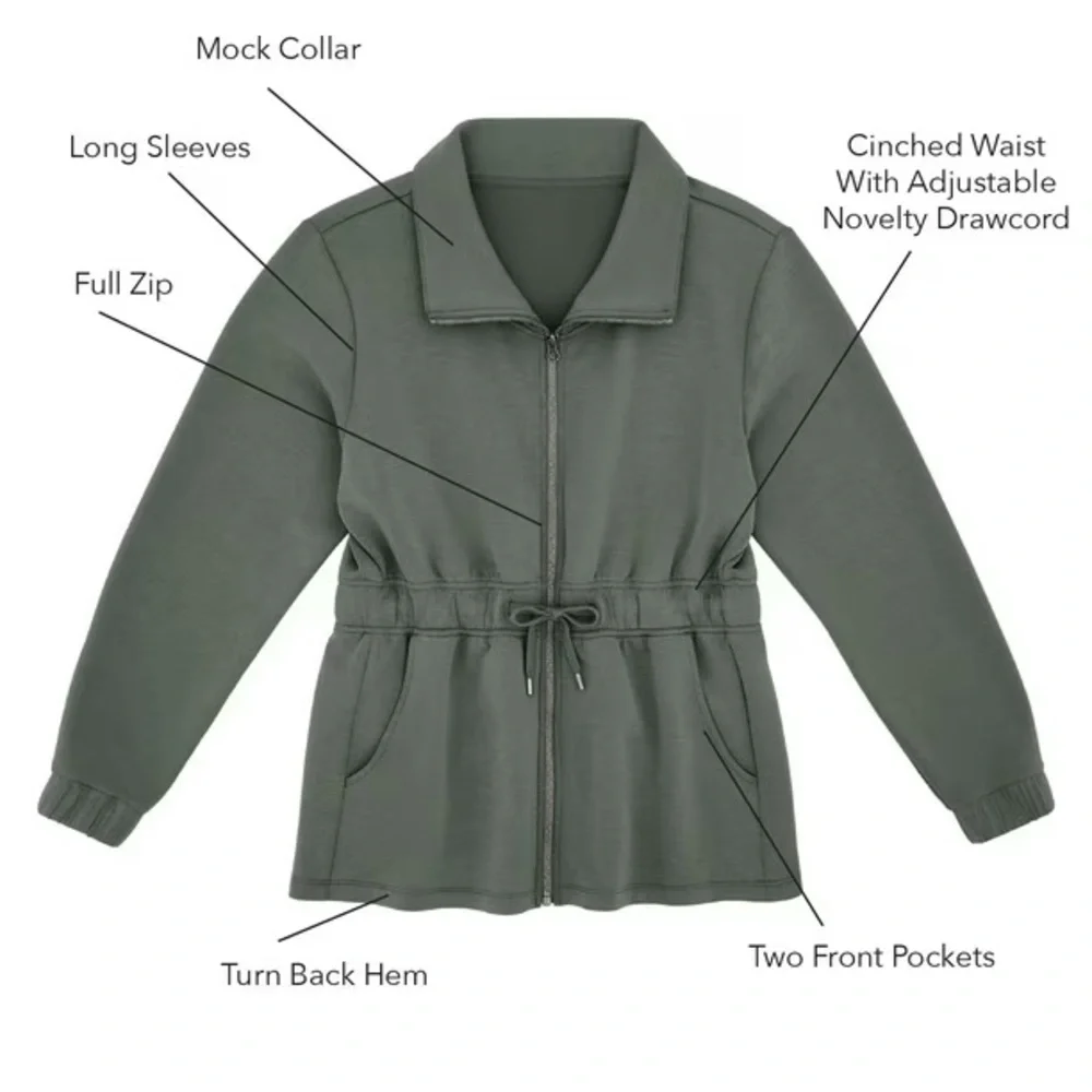 NWOT Member's Mark Women's Sandwash Jacket Size Large - Picture 7 of 10
